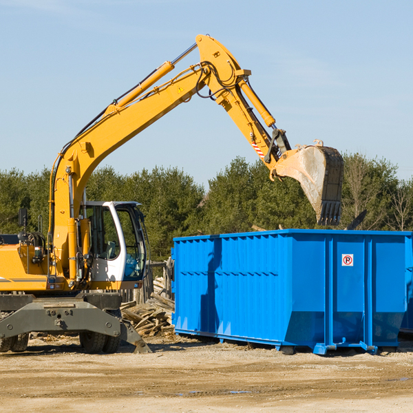 are there any restrictions on where a residential dumpster can be placed in Scio